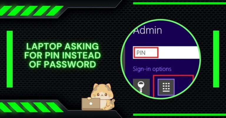 Laptop Asking For PIN instead Of Password