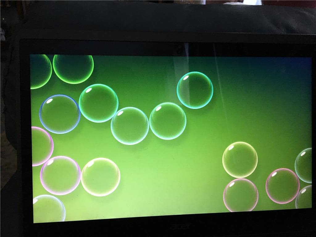 Ghost Bubbles on Laptop Screen