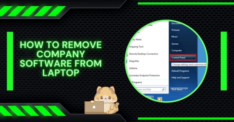 How To Remove Company Software From Laptop